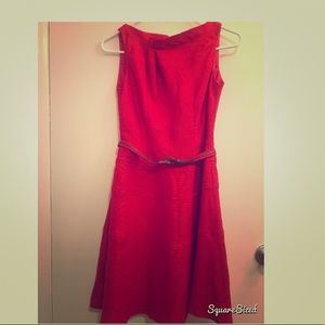 Red A-Line dress